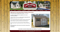 Desktop Screenshot of lancasterdirectsheds.com